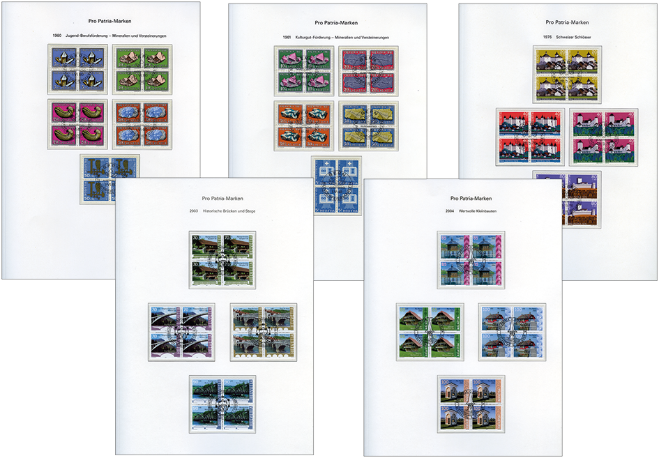 1960-2005, Pro Patria Viererblocks