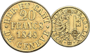 1848, 20 Francs, Genf