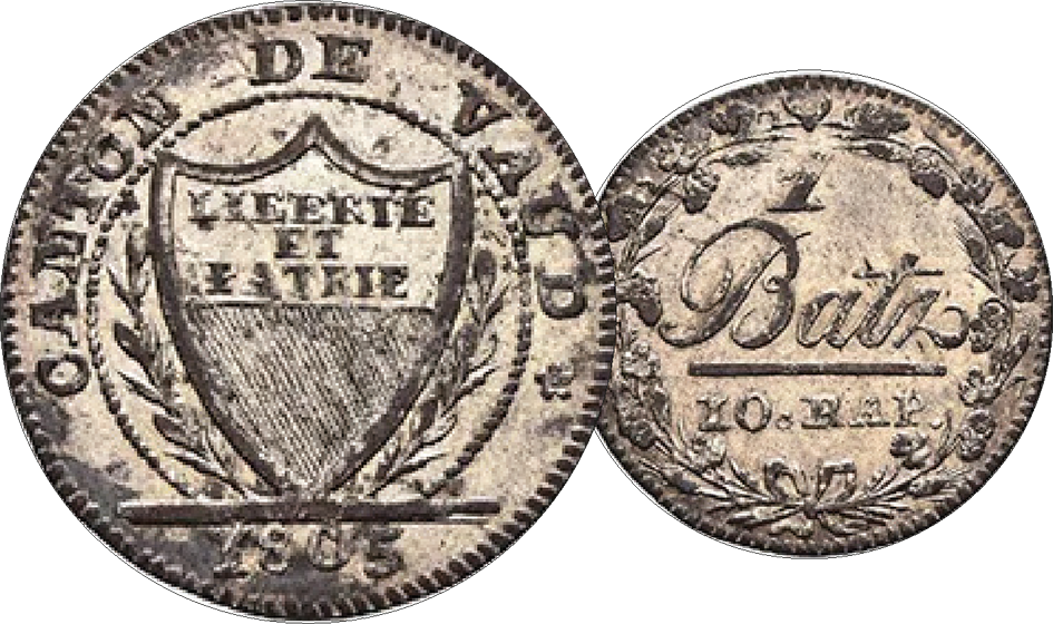 1805, 1 Batzen Waadt