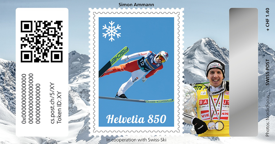 2024, Crypto Stamp &quot;Simon Ammann&quot; - Basic Edition
