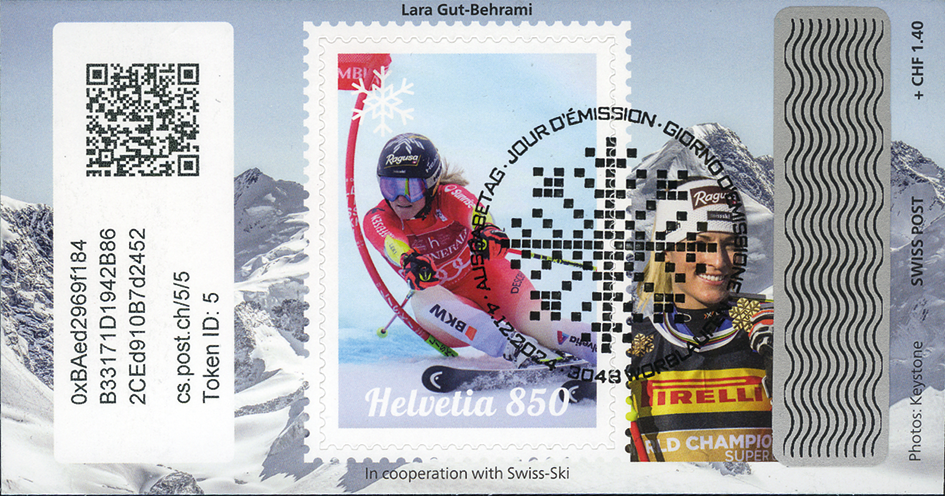 2024, Crypto Stamp "Lara Gut-Behrami" - Basic Edition