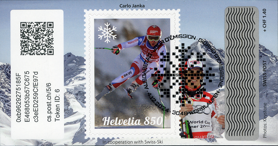 2024, Crypto Stamp "Carlo Janka" - Basic Edition