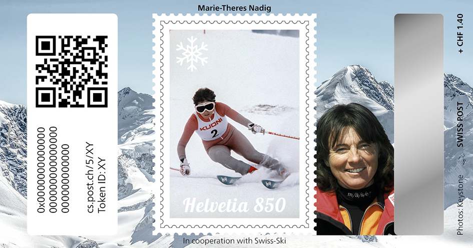 2024, Crypto Stamp &quot;Marie-Theres Nadig&quot; - Basic Edition
