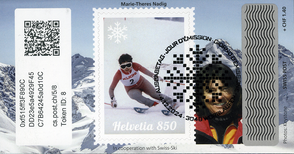 2024, Crypto Stamp "Marie-Theres Nadig" - Basic Edition