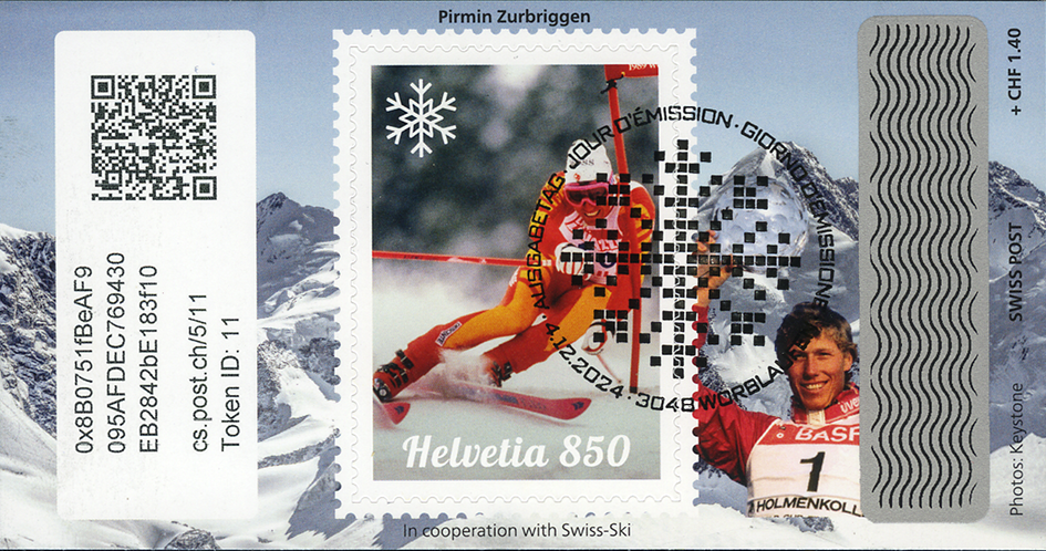 2024, Crypto Stamp "Pirmin Zurbriggen" - Basic Edition