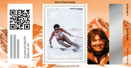 2024, Crypto Stamp &quot;Marie-Theres Nadig&quot; - Bronze Edition