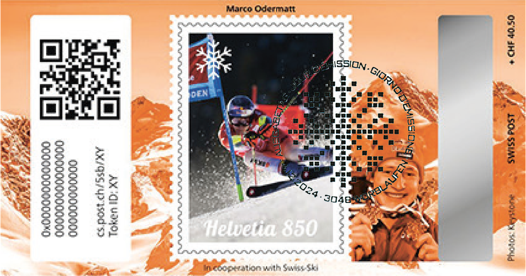2024, Crypto Stamp "Marco Odermatt" - Bronze Edition