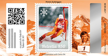 2024, Crypto Stamp &quot;Pirmin Zurbriggen&quot; - Bronze Edition