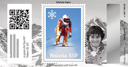 2024, Crypto Stamp "Michela Figini" - Silver Edition