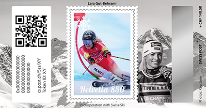 2024, Crypto Stamp &quot;Lara Gut-Behrami&quot; - Silver Edition