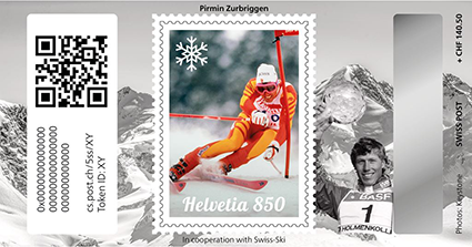 2024, Crypto Stamp &quot;Pirmin Zurbriggen&quot; - Silver Edition
