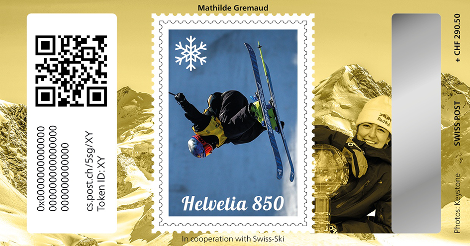 2024, Crypto Stamp "Mathilde Gremaud" - Gold Edition
