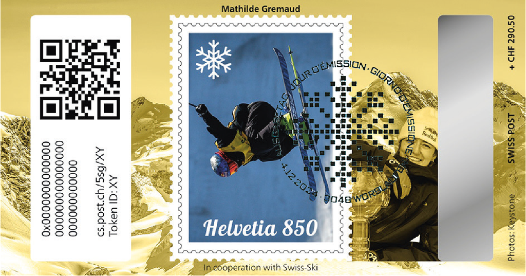 2024, Crypto Stamp "Mathilde Gremaud" - Gold Edition