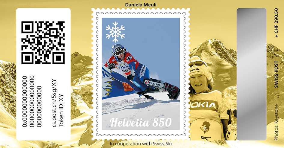 2024, Crypto Stamp "Daniela Meuli" - Gold Edition