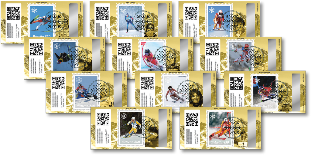 2024, Crypto Stamps 5.0 &quot;Gold Edition&quot; komplett