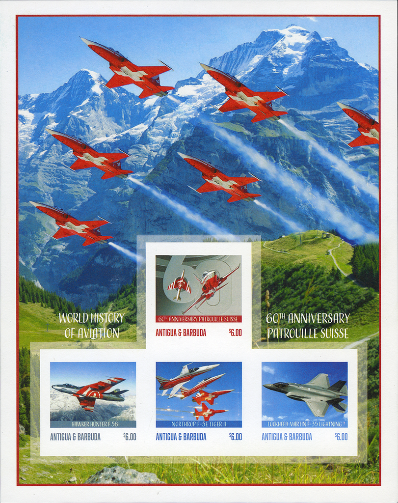 2024, 60 Jahre Patrouille Suisse, Antigua und Barbuda UNGEZÄHNT
