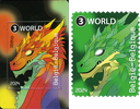 2024, Crypto Stamp "Drache grün", Belgien