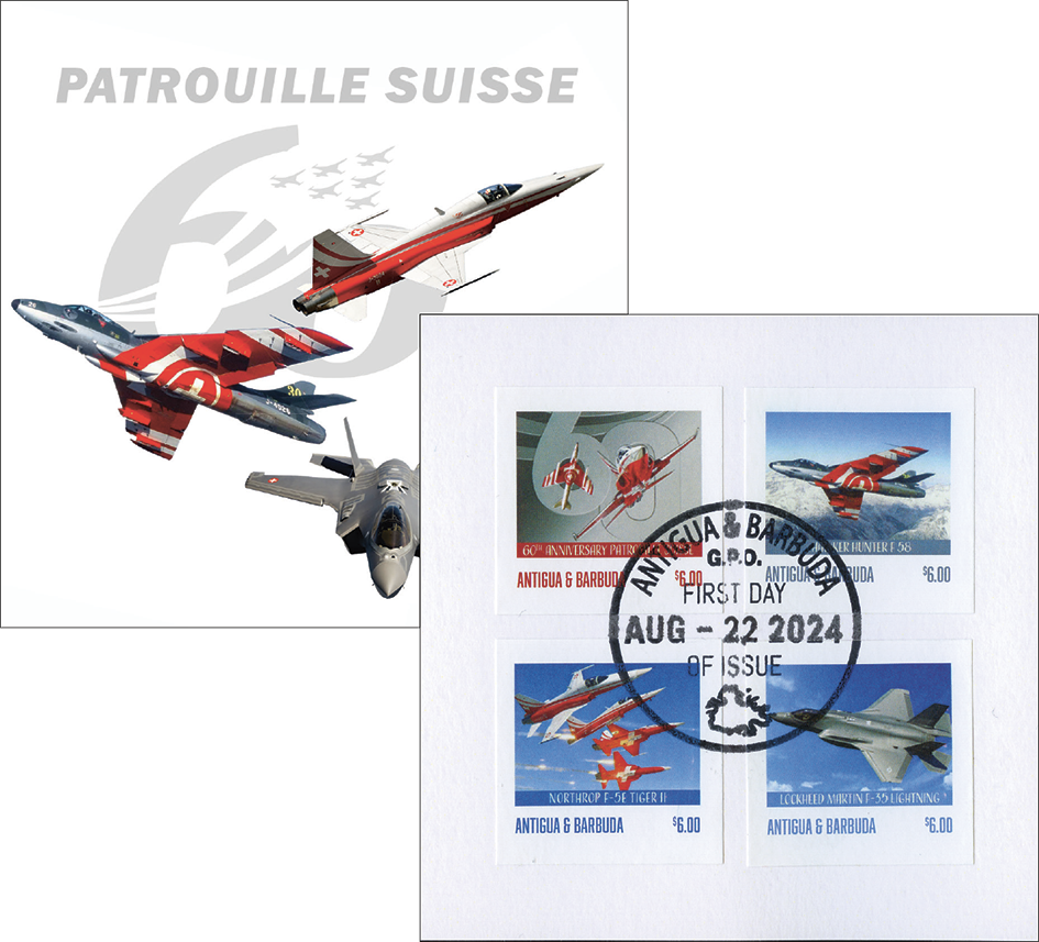 2024, 60 Jahre Patrouille Suisse, Antigua und Barbuda UNGEZÄHNT