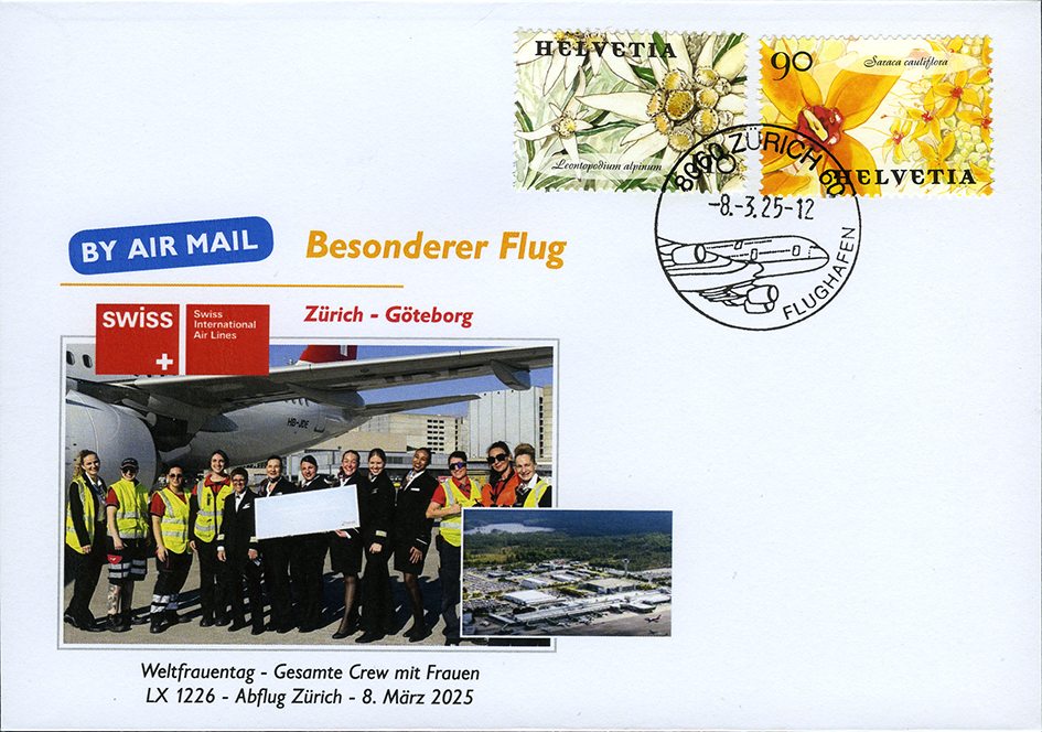 2025, Besonderer Flug zum Weltfrauentag