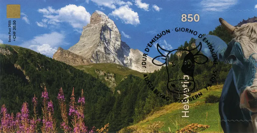 2025, Crypto Stamp "Kuh blau"