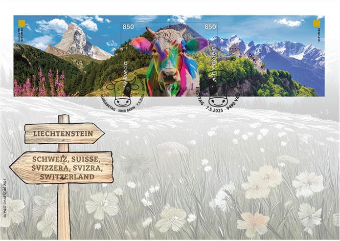 2025, Crypto Stamp "Kuh regenbogen"