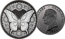 2025, 5 Dollars Schmetterling - Butterfly, Cook Islands