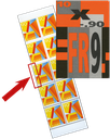 90 Rp. A-Post, "Stark verschobener Schnitt"