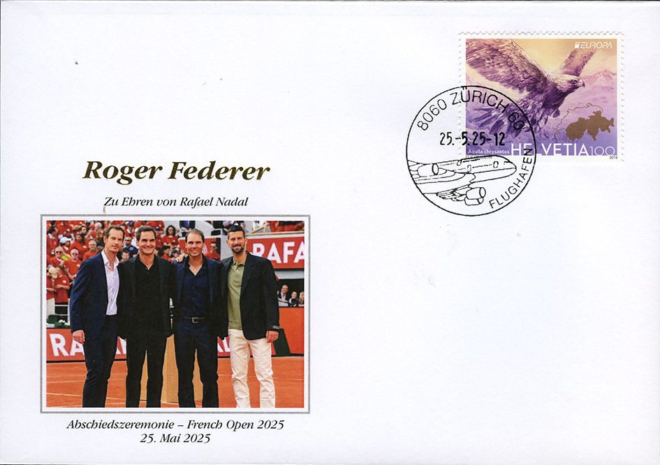 2025, Roger Federer - Abschiedszeremonie zu Ehren von Rafael Nadal an den French Open 2025