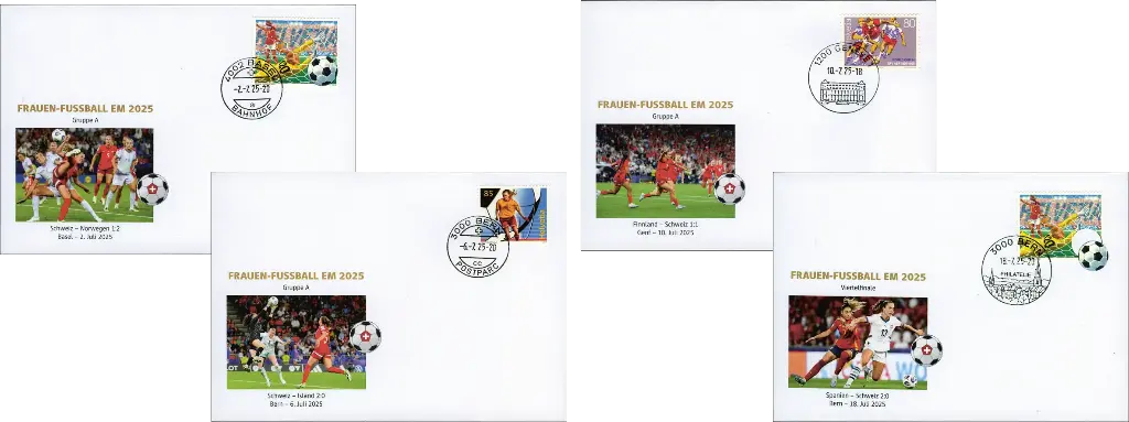 2025, EM 2025 - Frauenfussball - 4 Belege