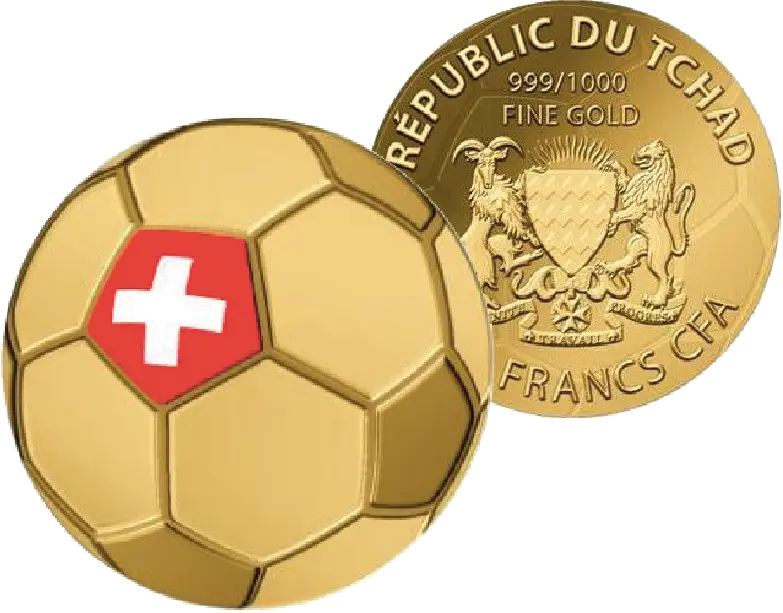 2026, Goldmünze "FUSSBALL" zur WM 2026, Tschad