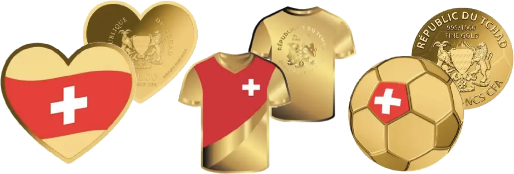 2026, Goldmünzen Komplett-Set zur WM 2026, Tschad 