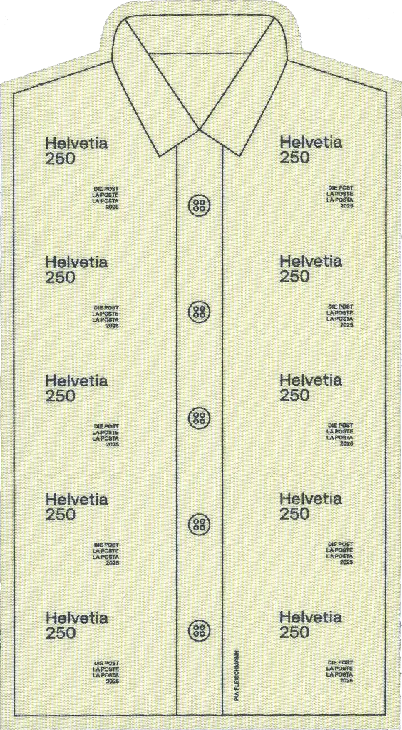 2025, Upcycling - Von der Postbekleidung zur Briefmarke