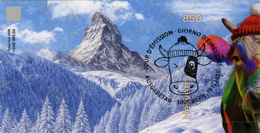2025, Crypto Stamp "Kuh regenbogen" - CHLI 2.0