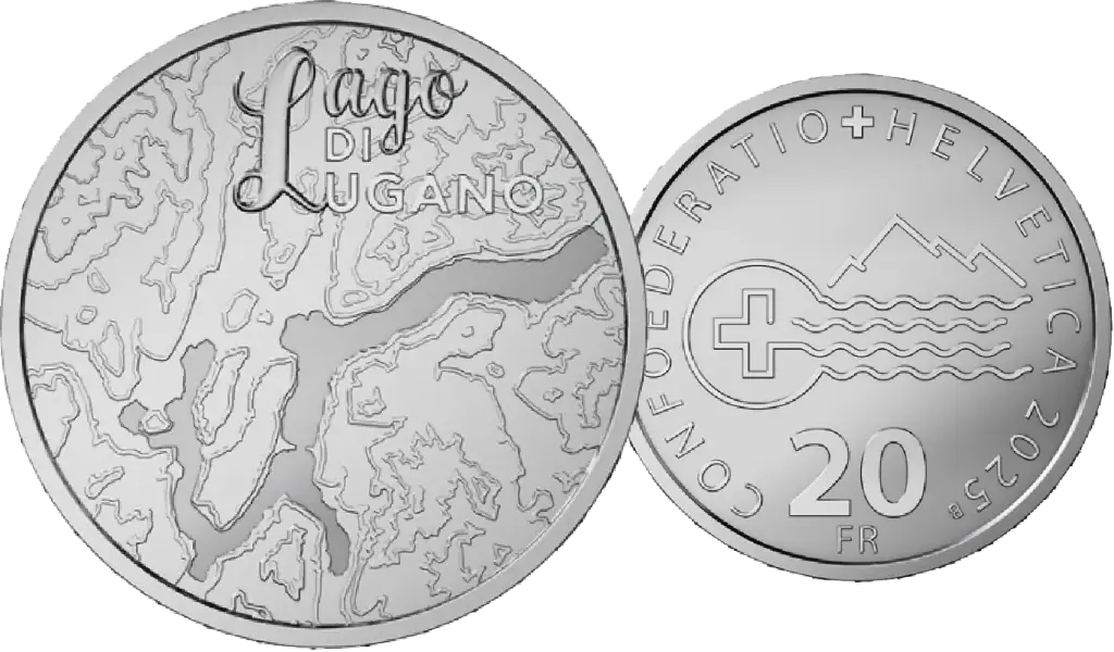 2025, 20 Fr. Gedenkmünze "Lago di Lugano"