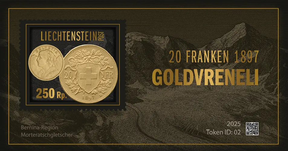 2025, 20 Franken GOLDVRENELI von 1897