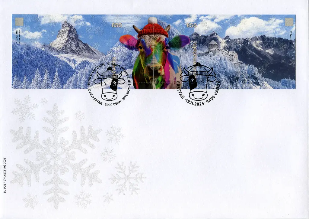 2025, Crypto Stamp CHLI 2.0 "Kuh regenbogen"