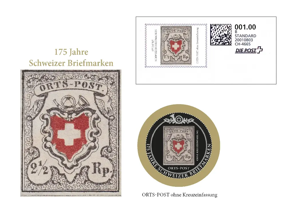 2025, 175 Jahre Orts-Post ohne Kreuzeinfassung