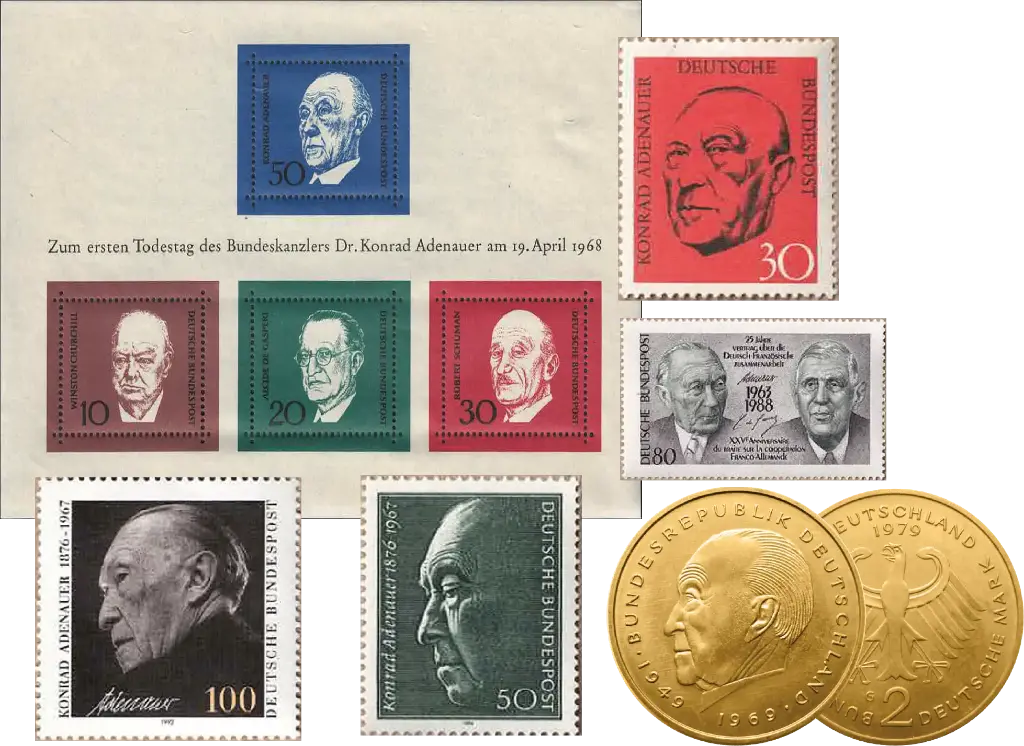 Komplett-Sammlung "Konrad Adenauer 150. Geburtstag"