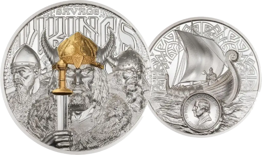 2026, 20 Dollars, Cook Islands Legends - Savage Vikings