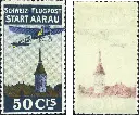 50 Rp. Aarau, rückseitig deutlicher Abklatsch