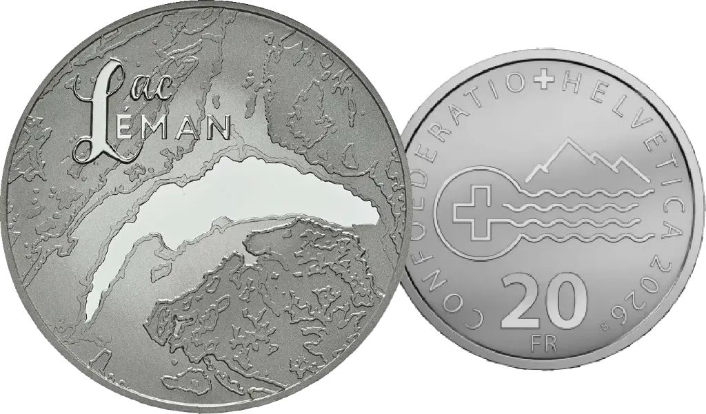 2026, 20 Fr. Gedenkmünze "Lac Leman"