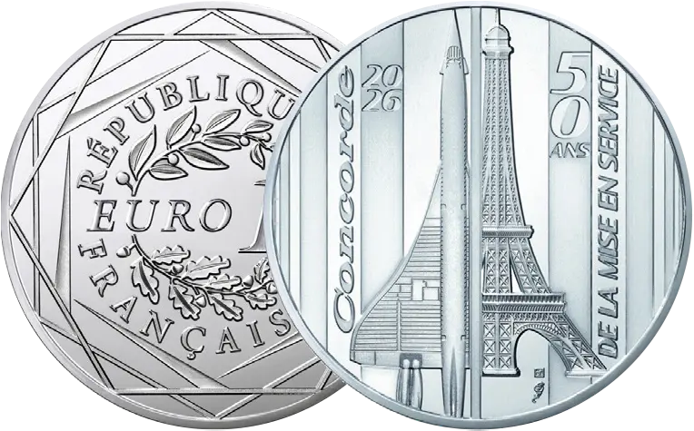 2026, 10 Euro, Concorde, Frankreich
