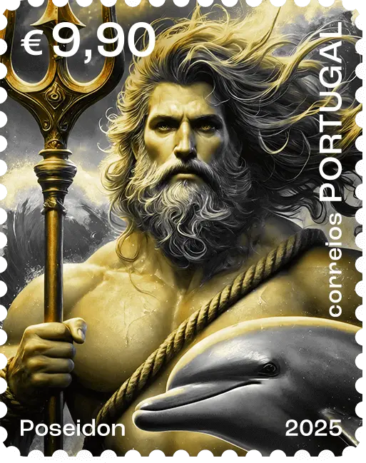 2025, Held*innen der Mythologie "Poseidon", Gelb, Portugal