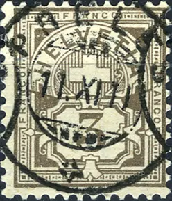 3 Rp. bräunlichgrau 