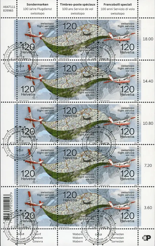 2026, 100 Jahre Flugdienst swisstopo