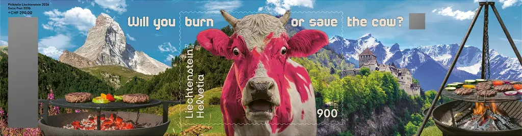 2026, Crypto Stamp "Kuh pink" - CHLI 3.0