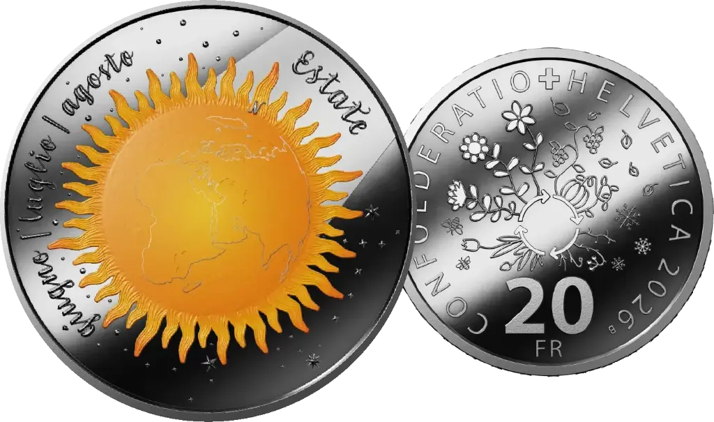 2026, 20 Fr. Gedenkmünze "Sommer"
