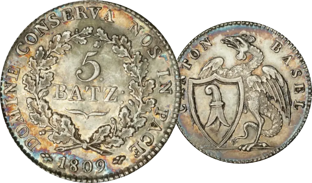 1809, 5 Batzen Basel