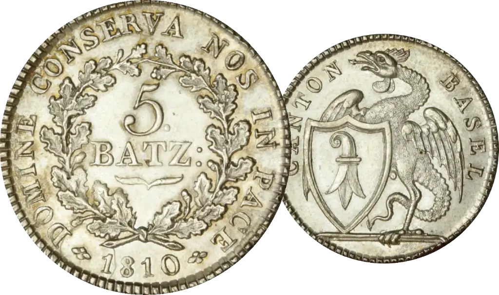 1810, 5 Batzen Basel