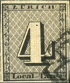 1843, Zürich 4, Type 4